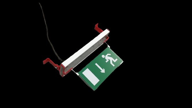NPP backup power variant — with exit sign